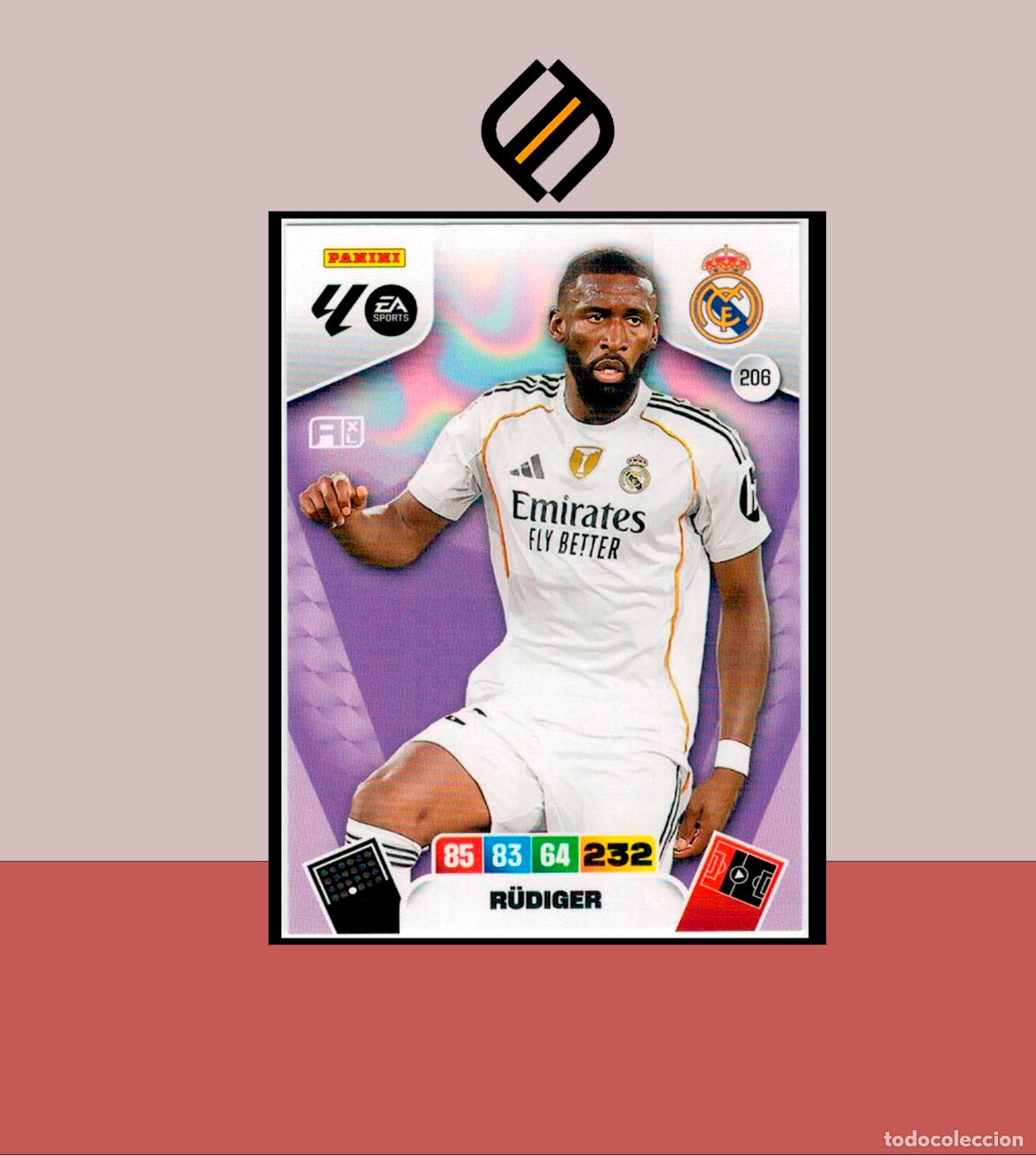 Fu&szlig;ball-Sticker: ADRENALYN XL 2025 2026 PANINI N&ordm; 206 R&Uuml;DIGER REAL MADRID CARD ALBUM COLECCI&Oacute;N LIGA