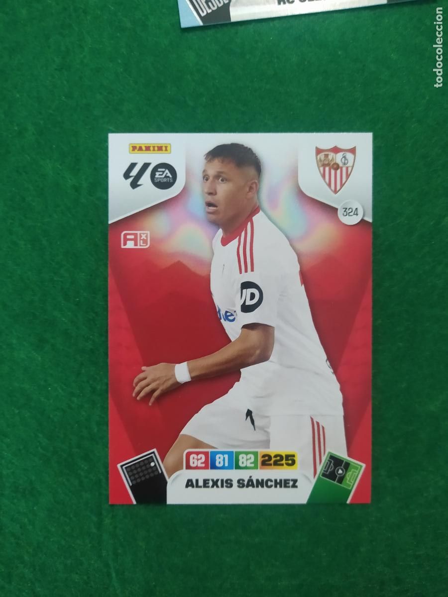 Fu&szlig;ball-Sticker: adrenalyn xl 2025 2026 codigo sin activar sevilla fc n&ordm; 324 alexis sanchez