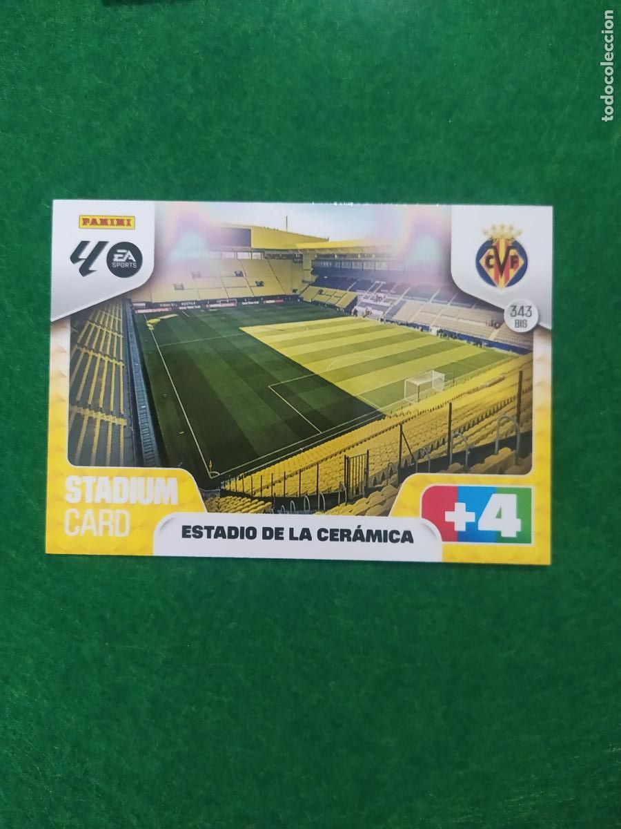 Fu&szlig;ball-Sticker: adrenalyn xl 2025 2026 codigo sin activar villarreal n&ordm; 343 bis estadio la ceramica