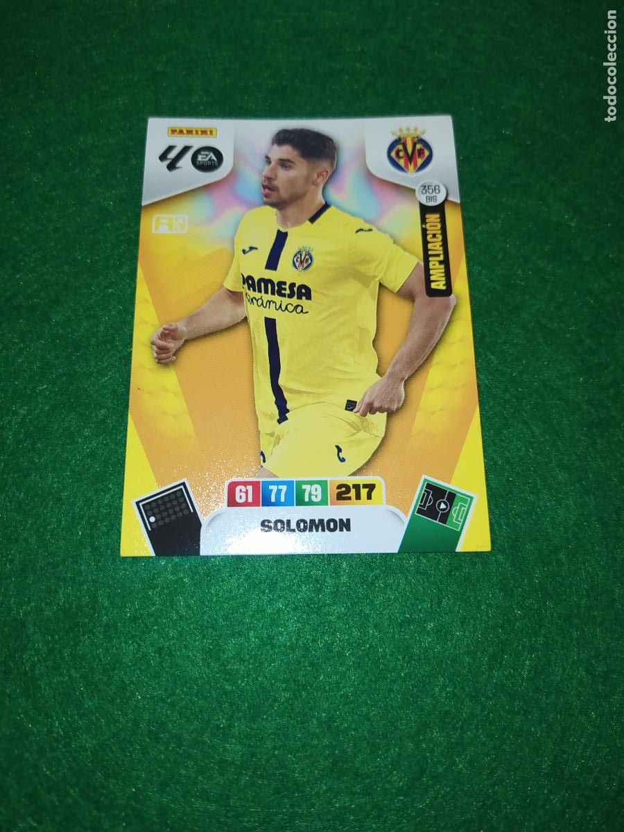 Football Stickers: adrenalyn xl 2025 2026 codigo sin activar AMPLIACI&Oacute;N VILLARREAL N&ordm; 356 BIS SOLOMON