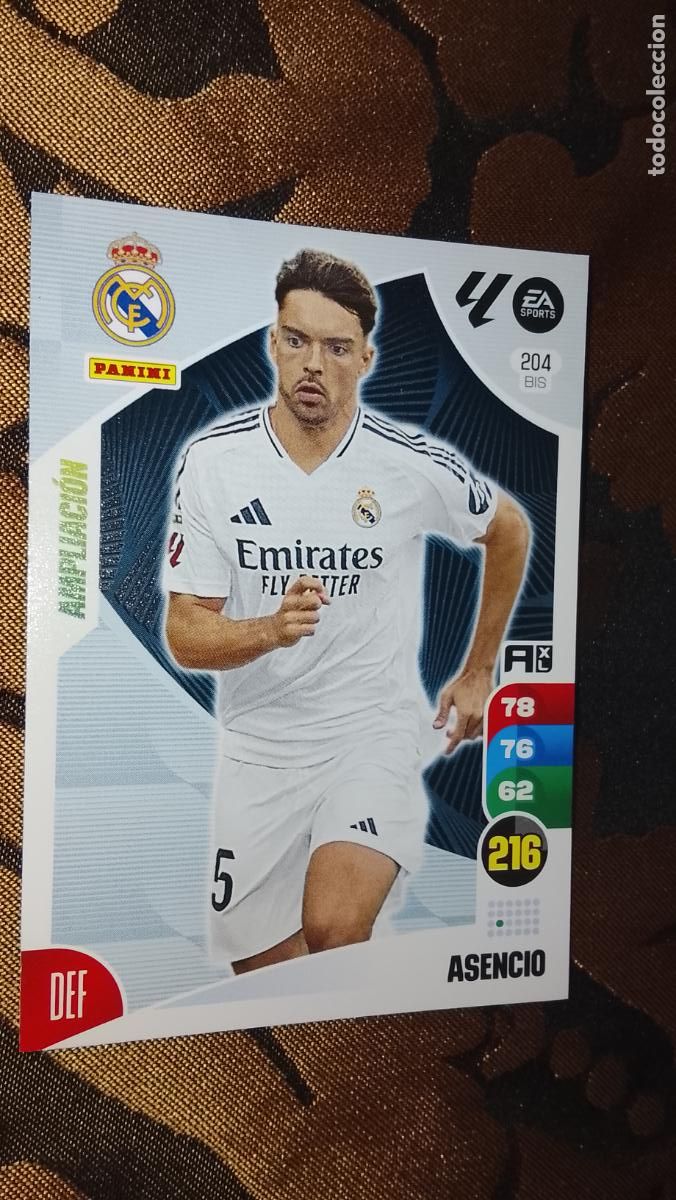 Cromos de F&uacute;tbol: cromo sin revisar liga 2024 2025 adrenalin - muy buen estado recien sacado del sobre - REAL MADRID