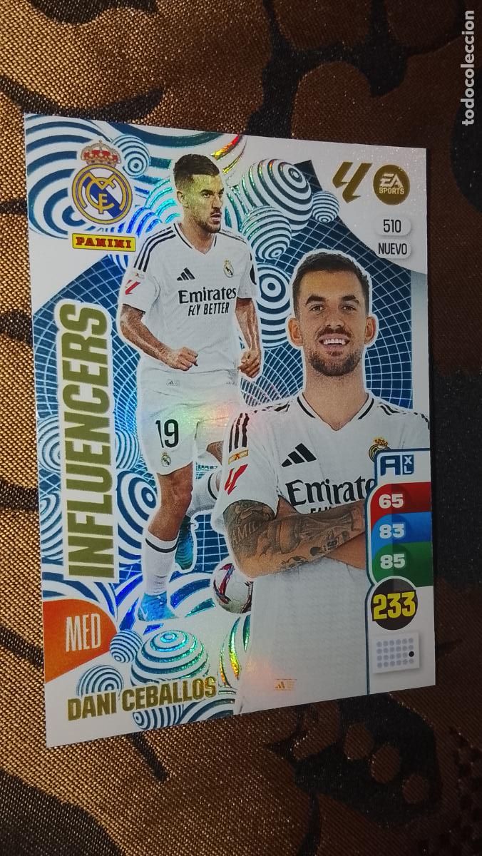 Cromos de F&uacute;tbol: cromo sin revisar liga 2024 2025 adrenalin - muy buen estado recien sacado del sobre - REAL MADRID