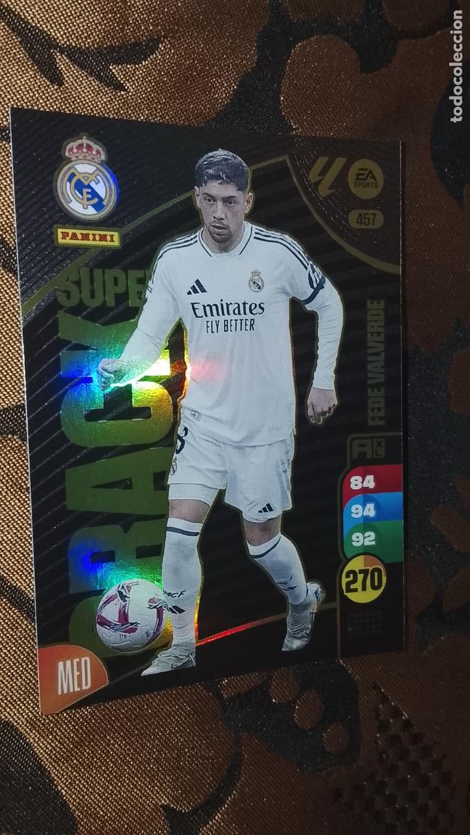 Fu&szlig;ball-Sticker: cromo sin revisar liga 2024 2025 adrenalin - muy buen estado recien sacado del sobre - REAL MADRID