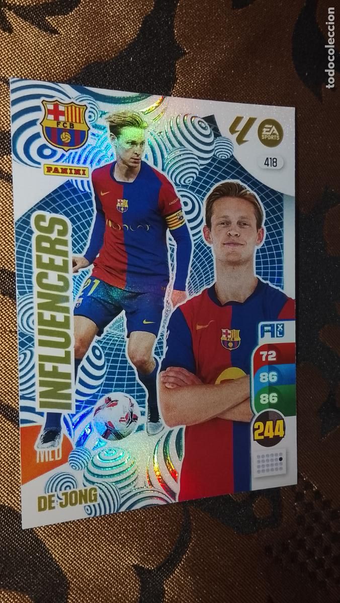 Fu&szlig;ball-Sticker: cromo sin revisar liga 2024 2025 adrenalin - muy buen estado recien sacado del sobre CLUB BARCELONA