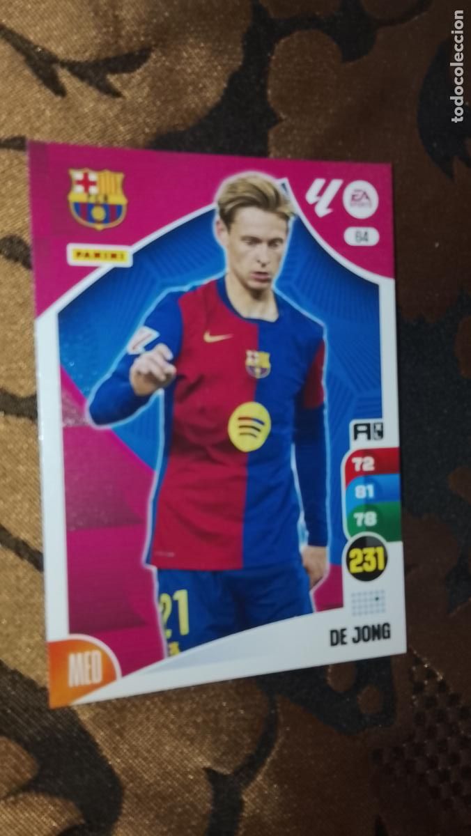 Cromos de f&uacute;tbol: cromo sin revisar liga 2024 2025 adrenalin - muy buen estado recien sacado del sobre CLUB BARCELONA