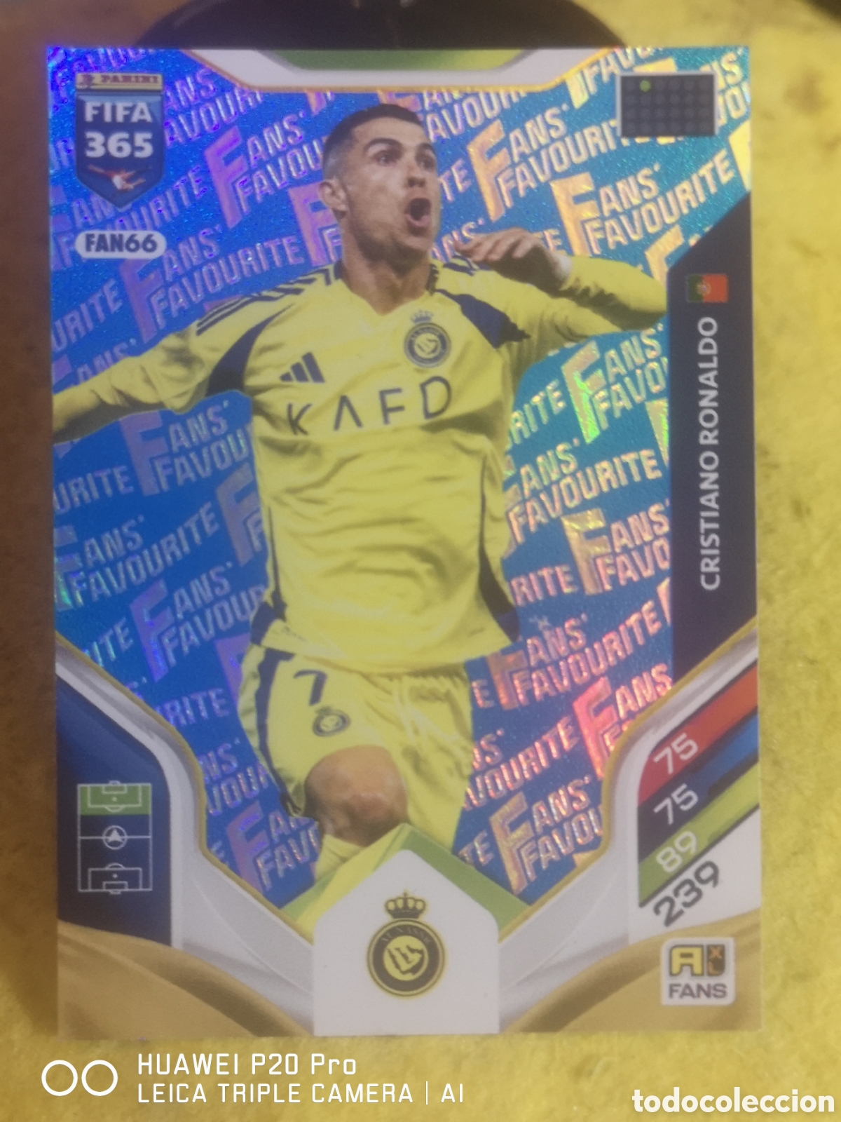 Cromos de F&uacute;tbol: FIFA 365 ADRENALYN 2026 FANS FAVOURITE AZUL - CRISTIANO RONALDO - AL NASSR - FAN66