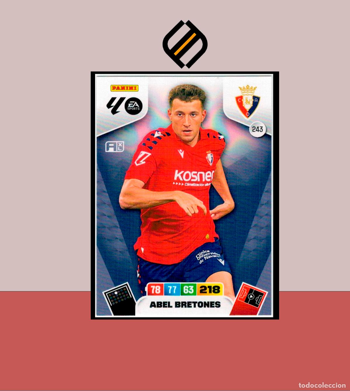 Figurine di Calcio: ADRENALYN XL 2025 2026 PANINI N&ordm; 243 ABEL BRETONES CA OSASUNA CARD ALBUM COLECCI&Oacute;N LIGA