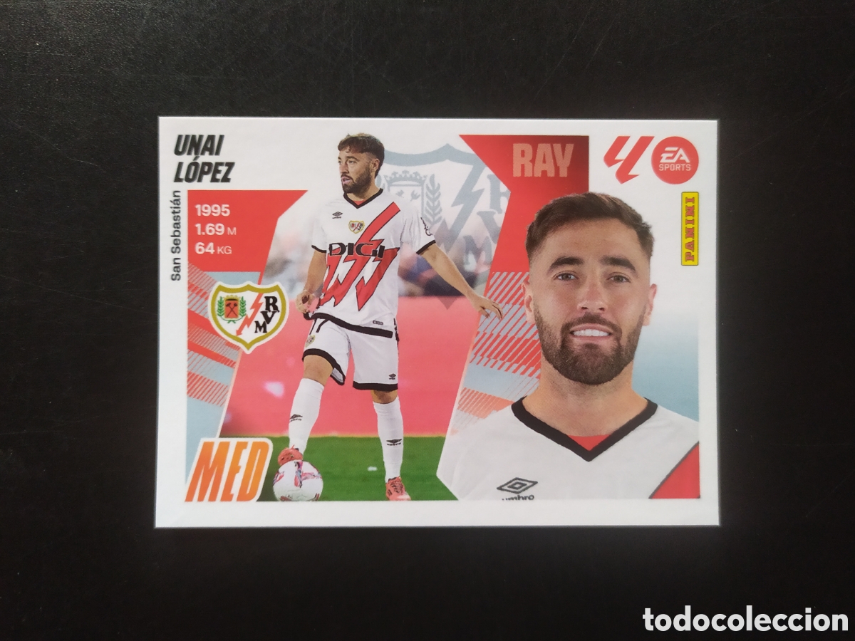 Cromos de F&uacute;tbol: Liga este 2025 2026 25 26 panini Unai L&oacute;pez n&deg; 16 Rayo Vallecano