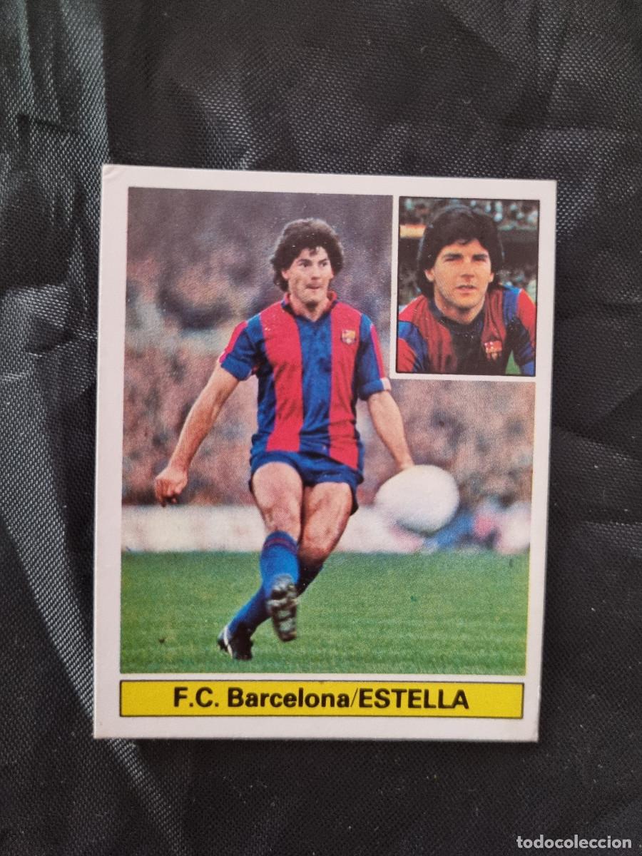 Fu&szlig;ball-Sticker: ESTELLA. BARCELONA. SIN PEGAR. EDICIONES ESTE LIGA 1981/82. 81/82. 1981/1982. PEDIDO MINIMO 3&euro;