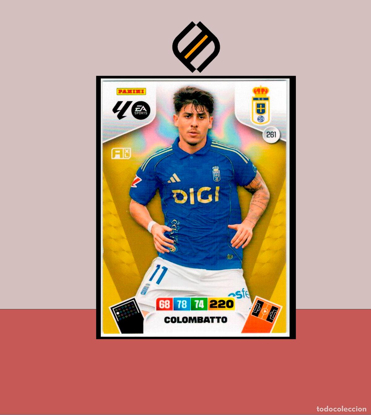 Cromos de f&uacute;tbol: ADRENALYN XL 2025 2026 PANINI N&ordm; 261 COLOMBATTO REAL OVIEDO CARD ALBUM COLECCI&Oacute;N LIGA