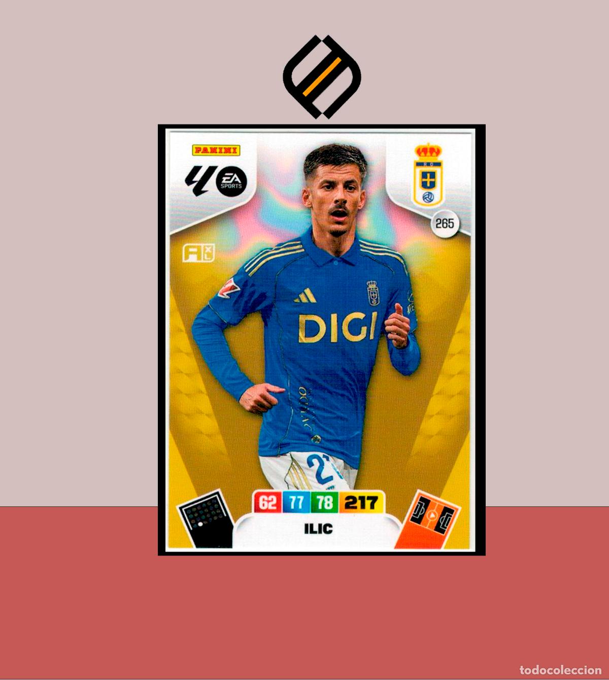 Cromos de Futebol: ADRENALYN XL 2025 2026 PANINI N&ordm; 265 ILIC REAL OVIEDO CARD ALBUM COLECCI&Oacute;N LIGA