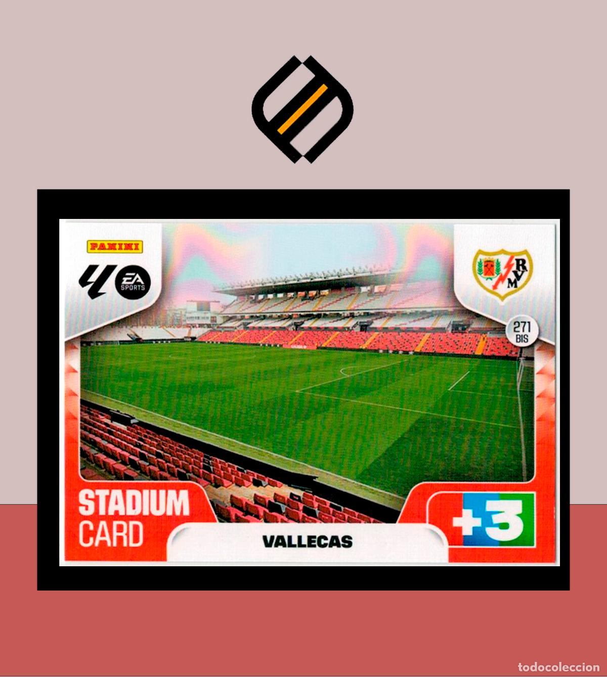 Cromos de F&uacute;tbol: ADRENALYN XL 2025 2026 PANINI N&ordm; 271 BIS STADIUM VALLECAS RAYO VALLECANO CARD ALBUM COLECCI&Oacute;N LIGA