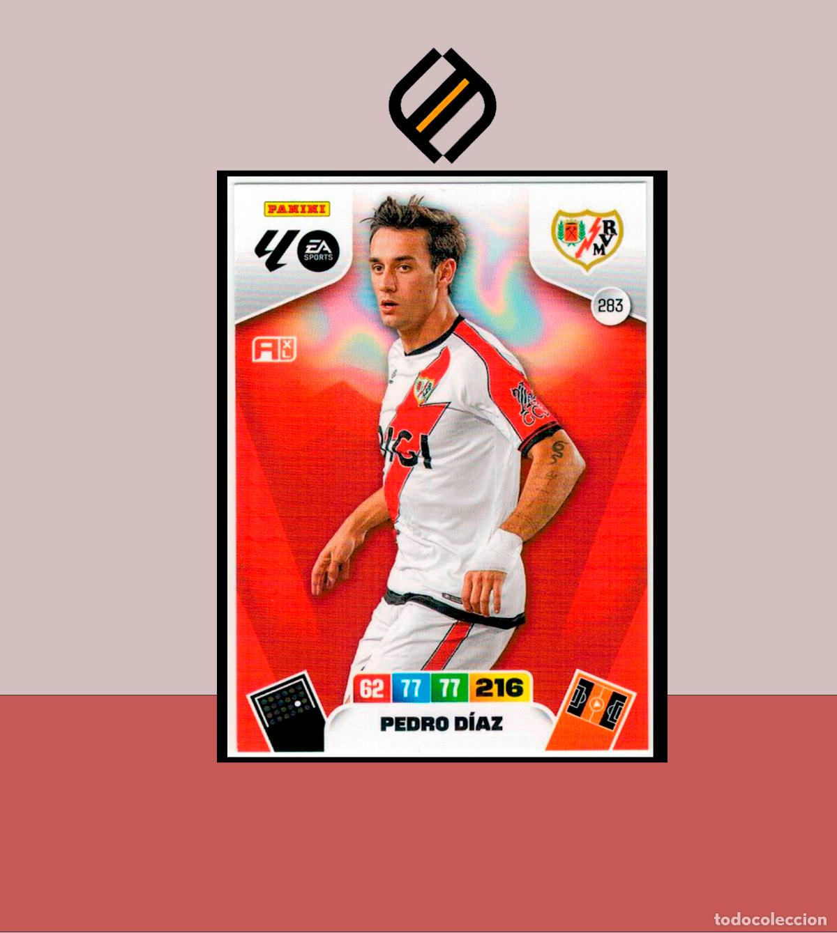 Cromos de F&uacute;tbol: ADRENALYN XL 2025 2026 PANINI N&ordm; 283 PEDRO D&Iacute;AZ RAYO VALLECANO CARD ALBUM COLECCI&Oacute;N LIGA