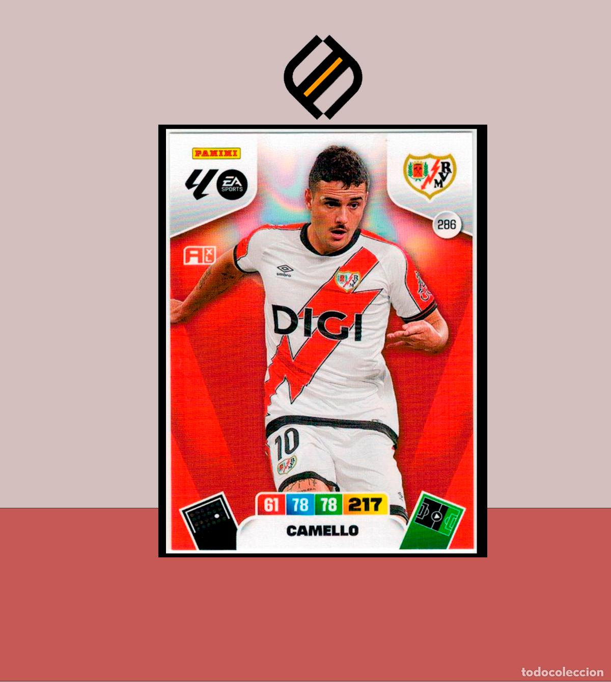 Cromos de F&uacute;tbol: ADRENALYN XL 2025 2026 PANINI N&ordm; 286 CAMELLO RAYO VALLECANO CARD ALBUM COLECCI&Oacute;N LIGA