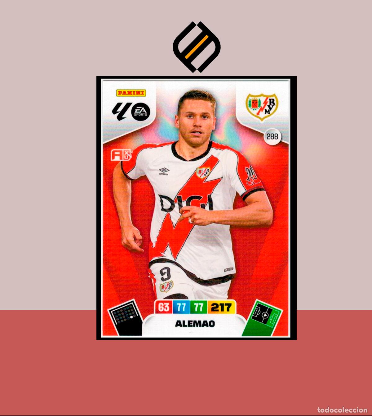 Cromos de F&uacute;tbol: ADRENALYN XL 2025 2026 PANINI N&ordm; 288 ALEMAO RAYO VALLECANO CARD ALBUM COLECCI&Oacute;N LIGA