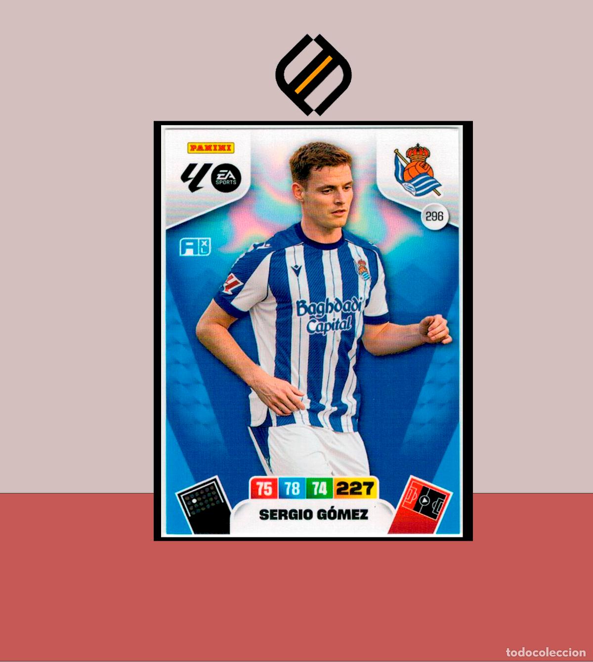 Figurine di Calcio: ADRENALYN XL 2025 2026 PANINI N&ordm; 296 SERGIO G&Oacute;MEZ REAL SOCIEDAD CARD ALBUM COLECCI&Oacute;N LIGA