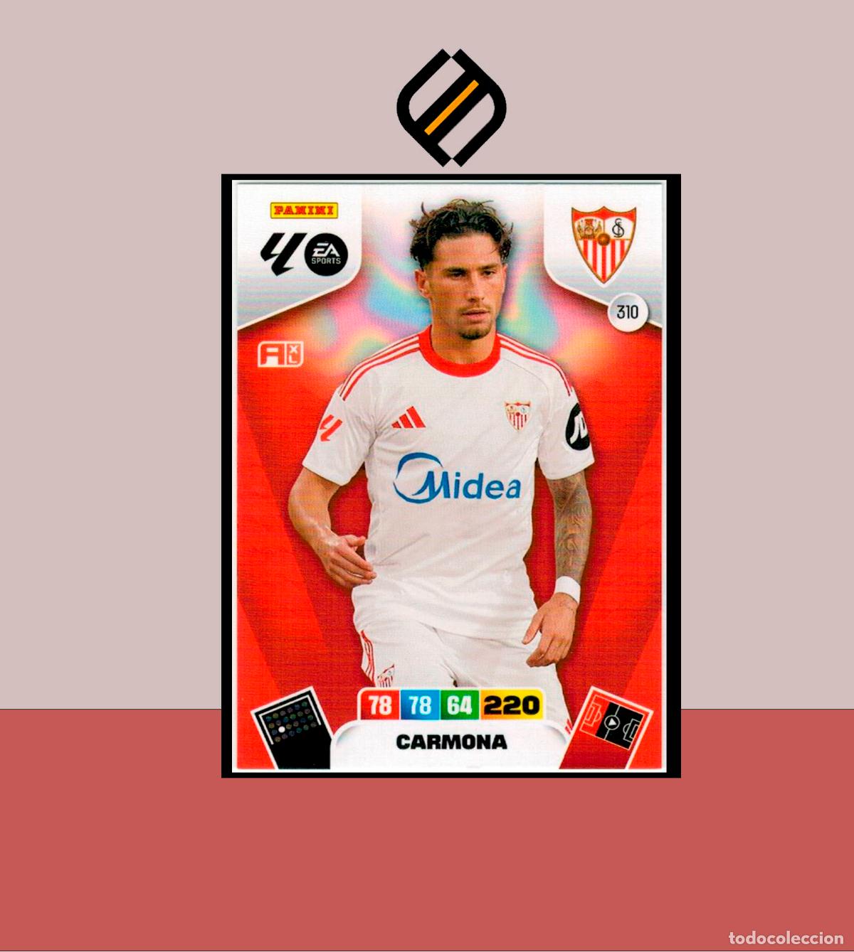 Cromos de Futebol: ADRENALYN XL 2025 2026 PANINI N&ordm; 310 CARMONA SEVILLA CARD ALBUM COLECCI&Oacute;N LIGA