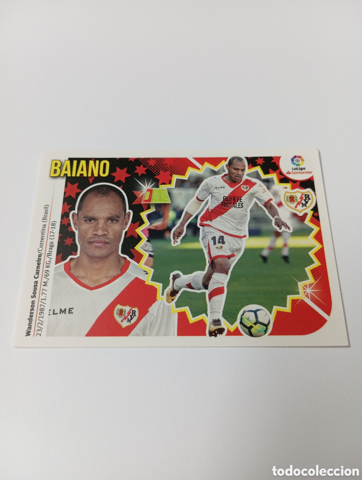 Cromos de F&uacute;tbol: Baiano 3 Rayo Vallecano liga este 18-19 panini 2018 2019
