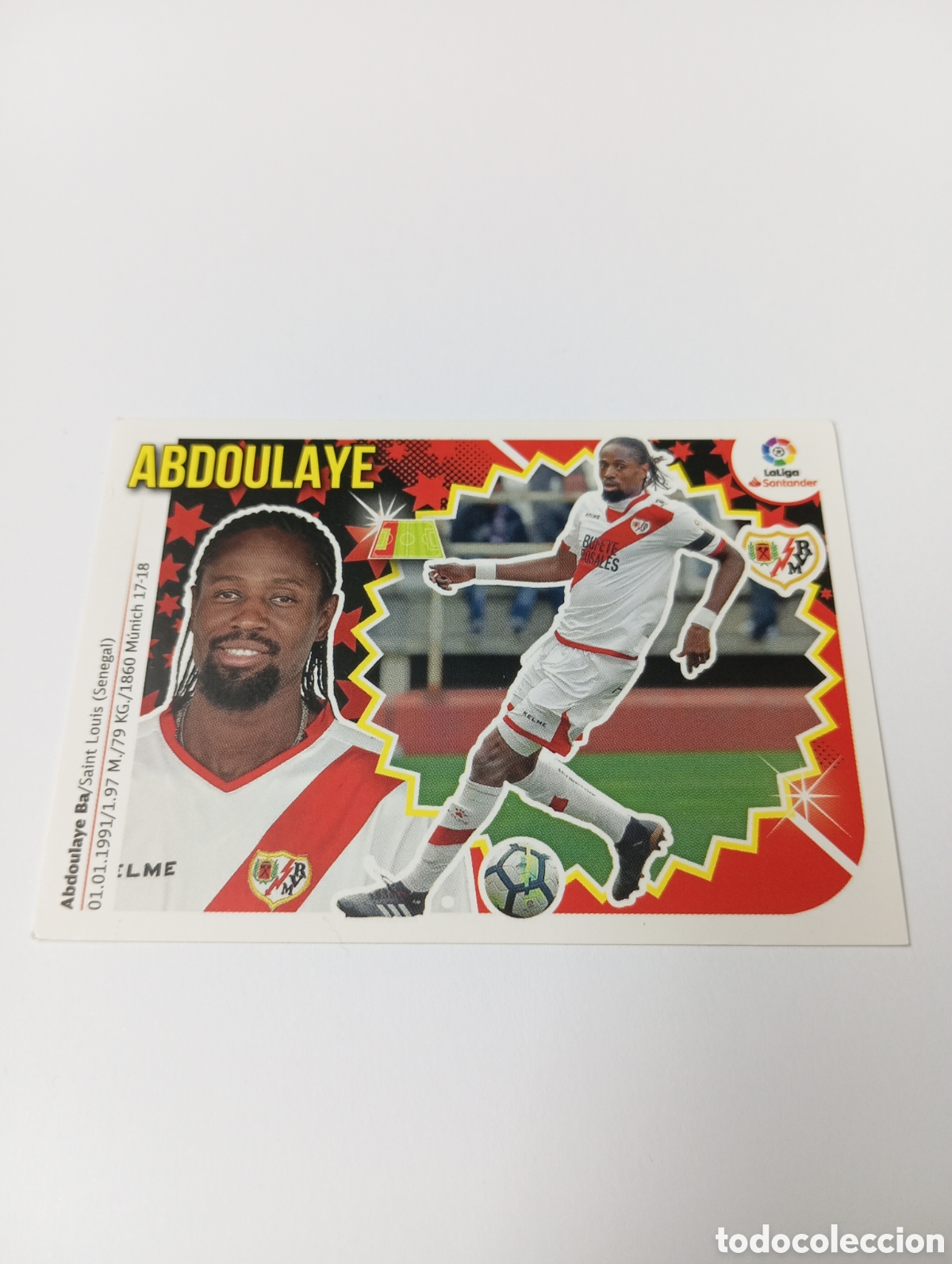 Cromos de F&uacute;tbol: Abdoulaye 4 Rayo Vallecano liga este 18-19 panini 2018 2019