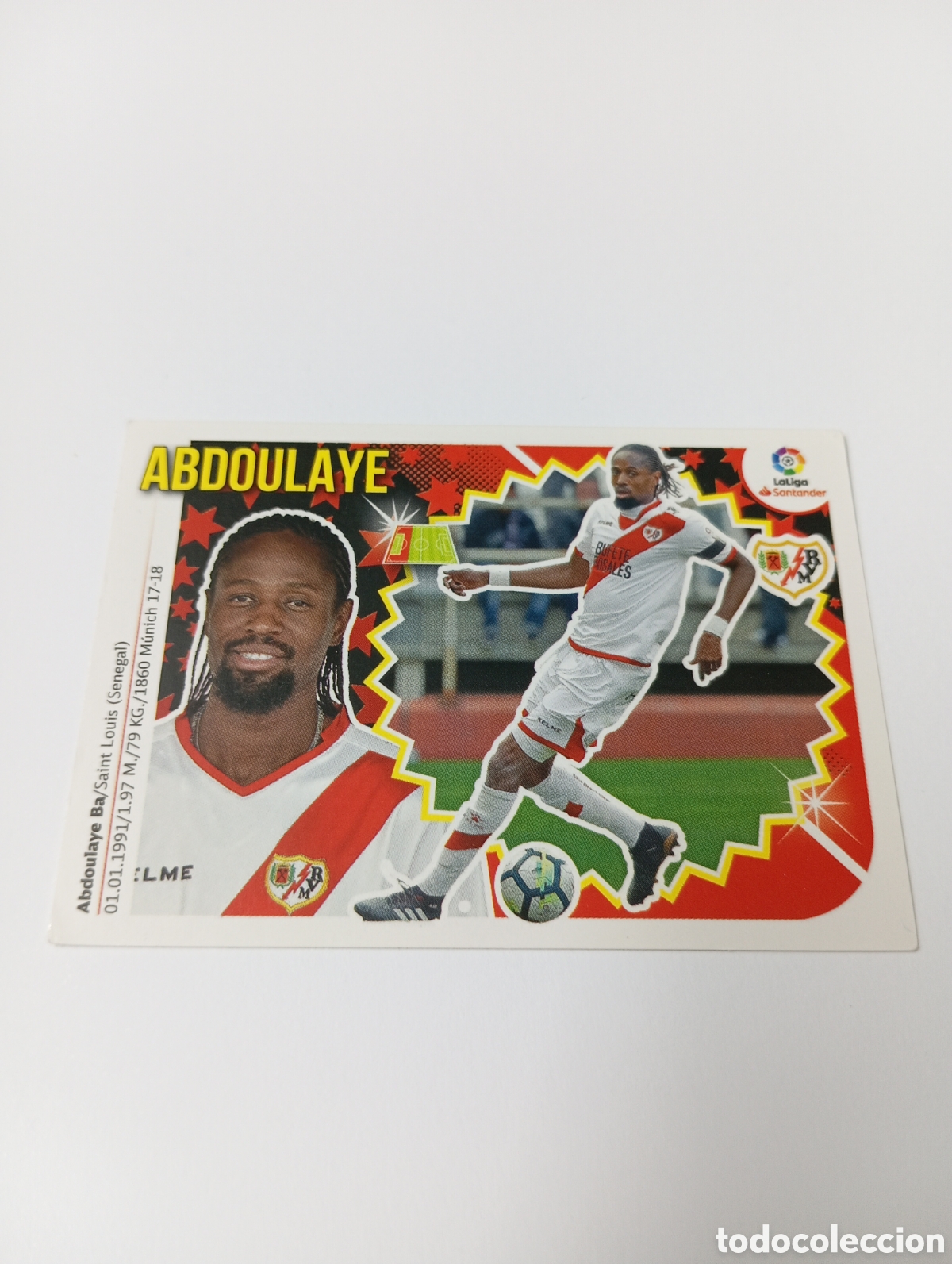 Cromos de F&uacute;tbol: Abdoulaye 4 Rayo Vallecano liga este 18-19 panini 2018 2019