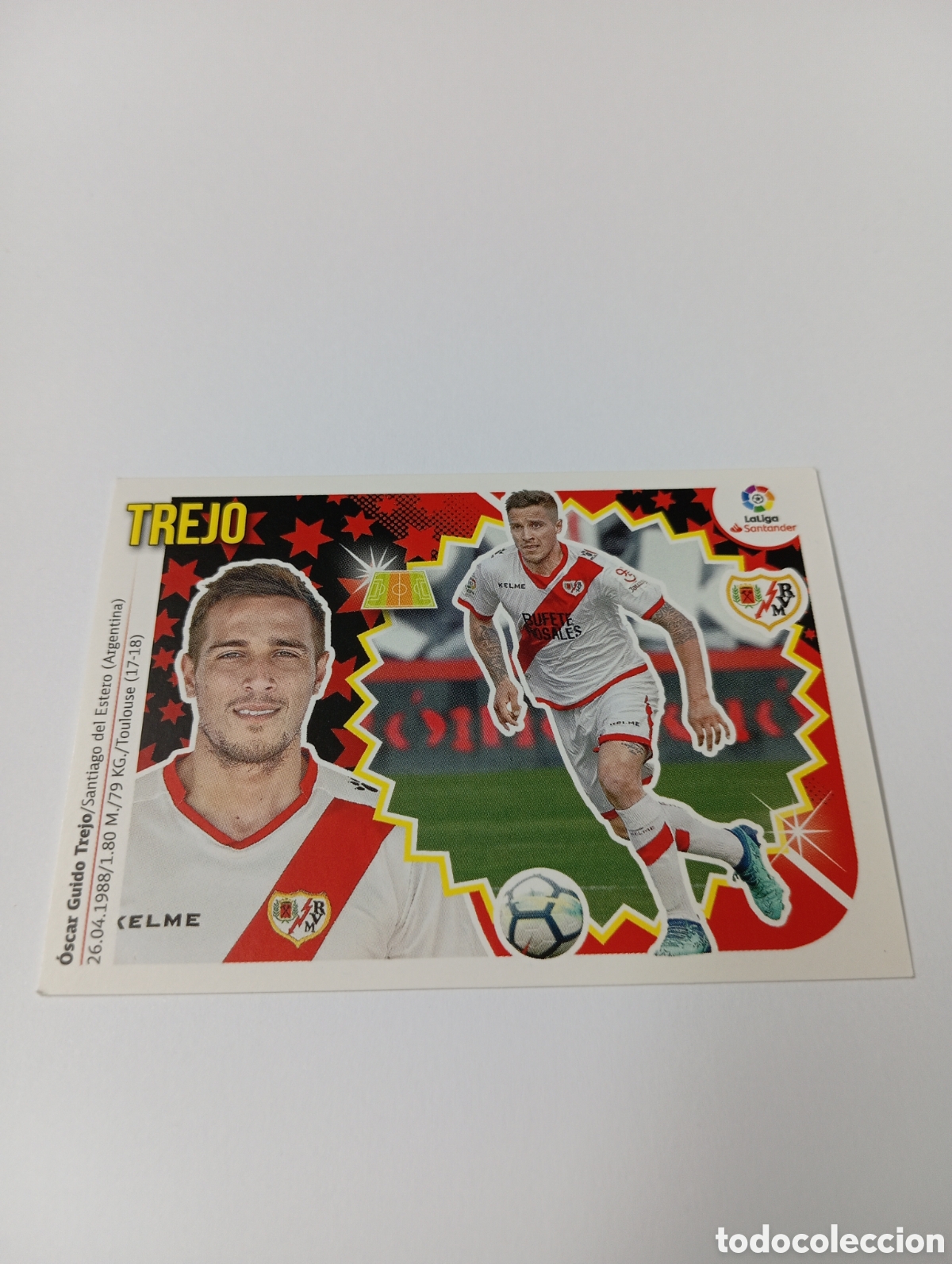Cromos de F&uacute;tbol: Trejo 12 A Rayo Vallecano liga este 18-19 panini 2018 2019