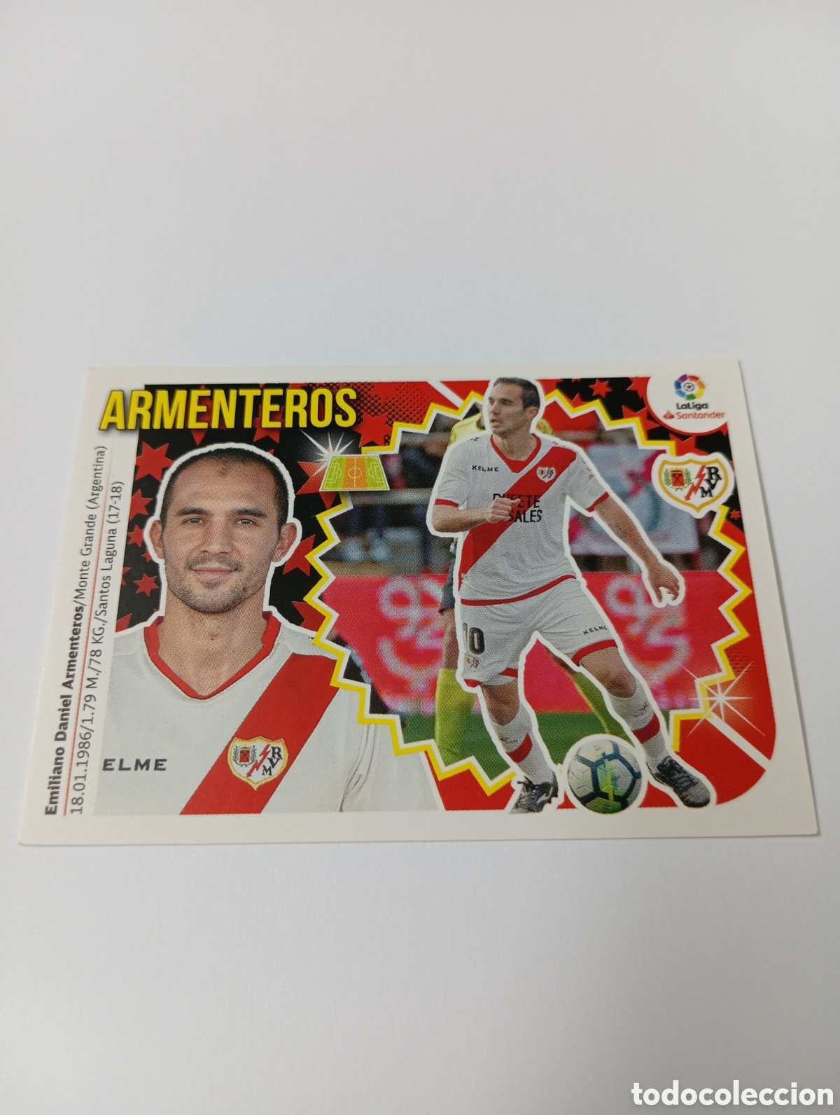 Cromos de F&uacute;tbol: Armenteros 13 Rayo Vallecano liga este 18-19 panini 2018 2019