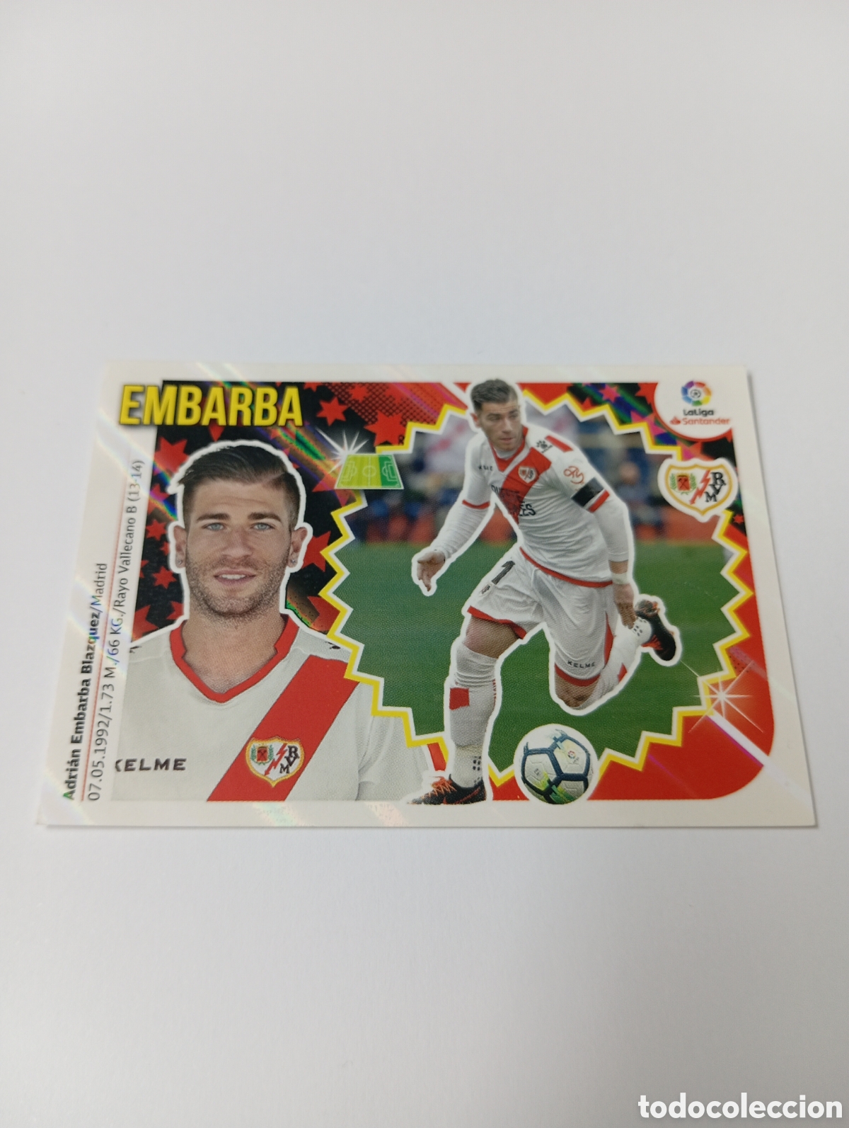Cromos de F&uacute;tbol: Embarba 14 Rayo Vallecano liga este 18-19 panini 2018 2019