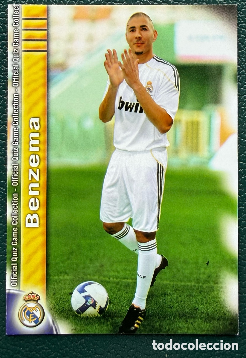 Cromos de F&uacute;tbol: 47 BENZEMA REAL MADRID FICHAS ALBUM MUNDICROMO 2009 2010 09 10