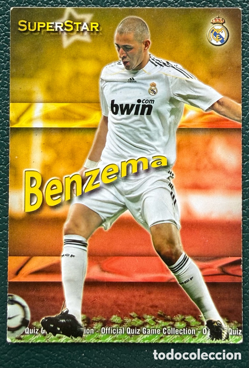 Cromos de F&uacute;tbol: 53 BENZEMA SUPERSTAR REAL MADRID FICHAS ALBUM MUNDICROMO 2009 2010 09 10