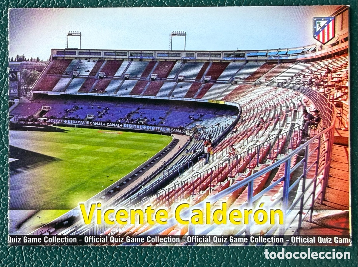Cromos de F&uacute;tbol: 83 ESTADIO VICENTE CALDERON ATLETICO DE MADRID FICHAS ALBUM MUNDICROMO 2009 2010 09 10