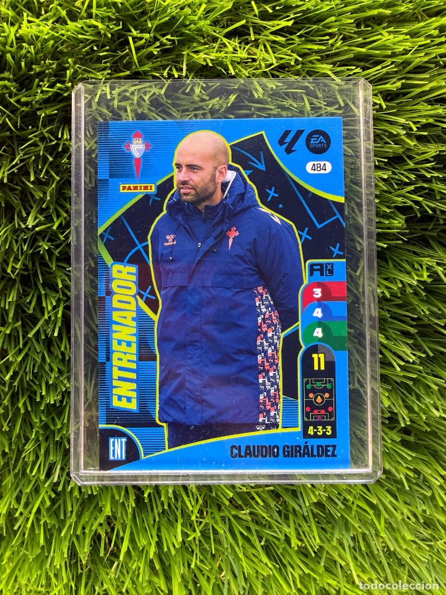 Fu&szlig;ball-Sticker: N&ordm; 484 Claudio Gir&aacute;ldez Entrenador RC Celta Adrenalyn XL 24 25