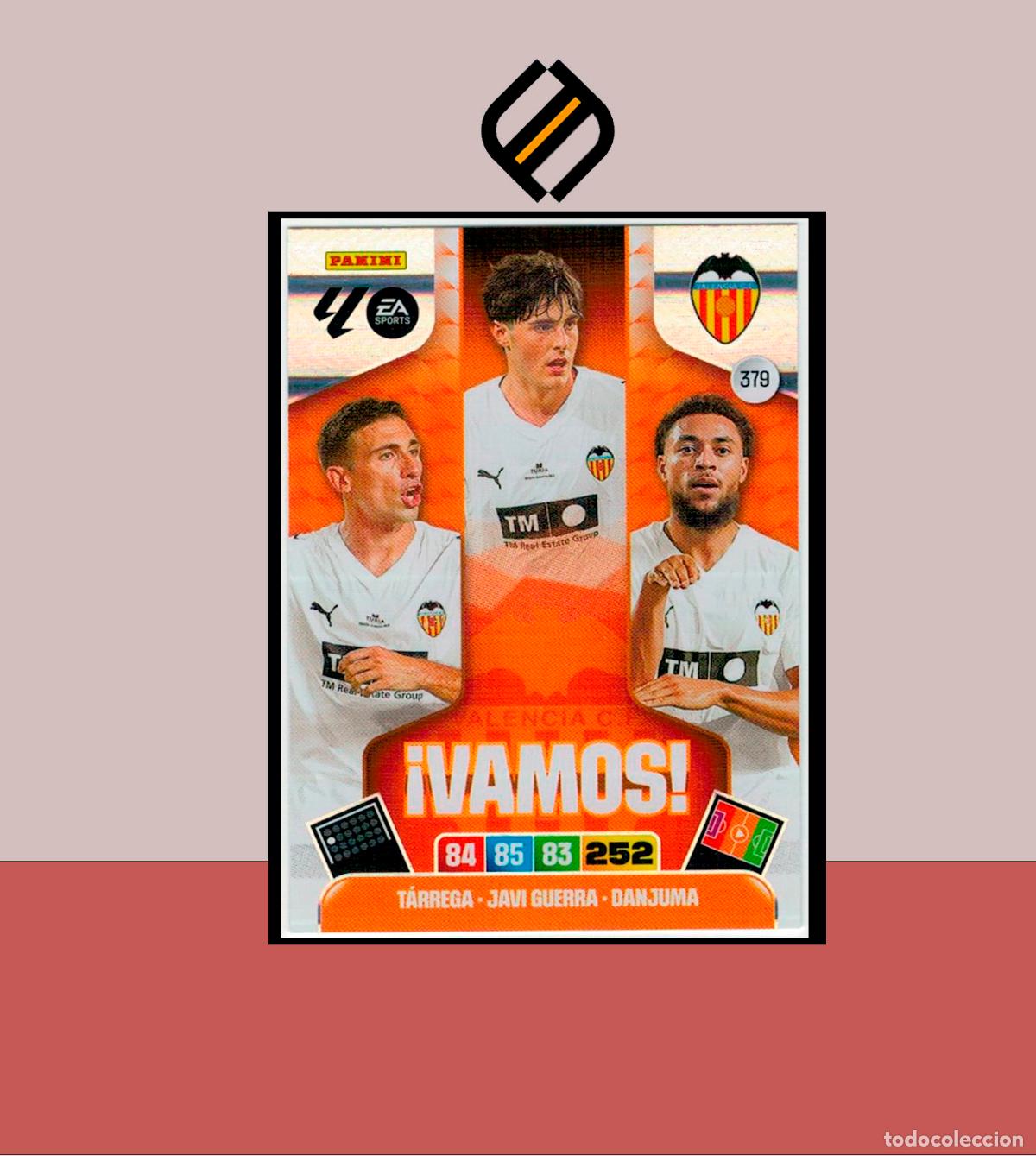 Cromos de Futebol: ADRENALYN 2025 2026 PANINI 379 T&Aacute;RREGA JAVI GUERRA DANJUMA VALENCIA VAMOS CARD ALBUM LIGA