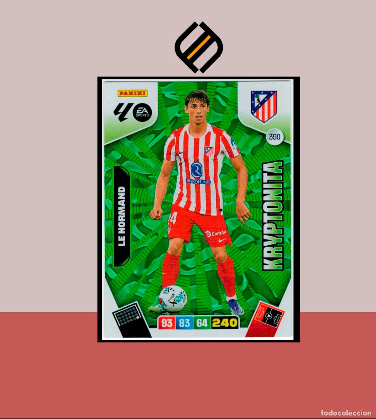 Fu&szlig;ball-Sticker: ADRENALYN XL 2025 2026 PANINI N&ordm; 390 LE NORMAND ATL&Eacute;TICO MADRID KRYPTONITA CARD ALBUM LIGA COLECCI&Oacute;N