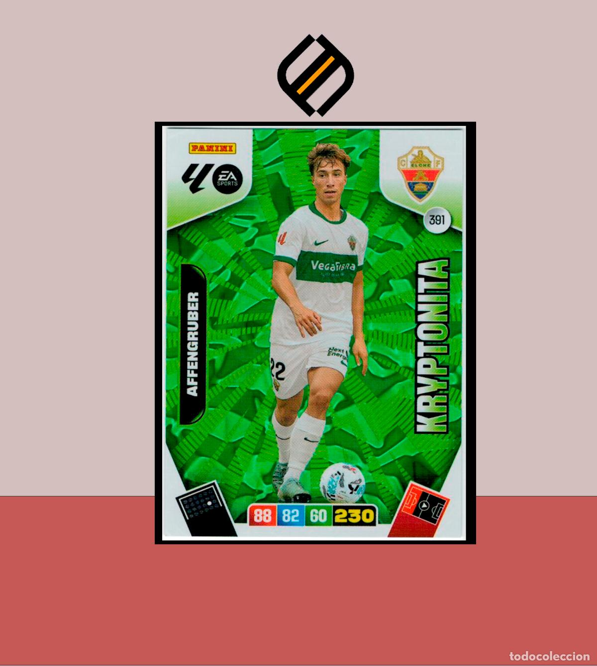 Figurine di Calcio: ADRENALYN XL 2025 2026 PANINI N&ordm; 391 AFFENGRUBER ELCHE CF KRYPTONITA CARD ALBUM LIGA COLECCI&Oacute;N