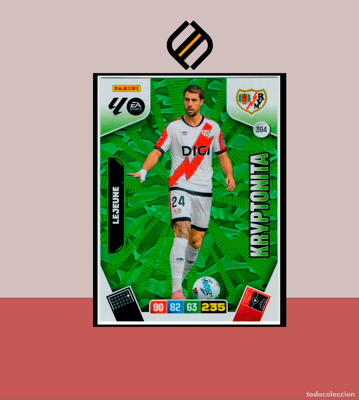 Fu&szlig;ball-Sticker: ADRENALYN XL 2025 2026 PANINI N&ordm; 394 LEJEUNE RAYO VALLECANO KRYPTONITA CARD ALBUM LIGA COLECCI&Oacute;N