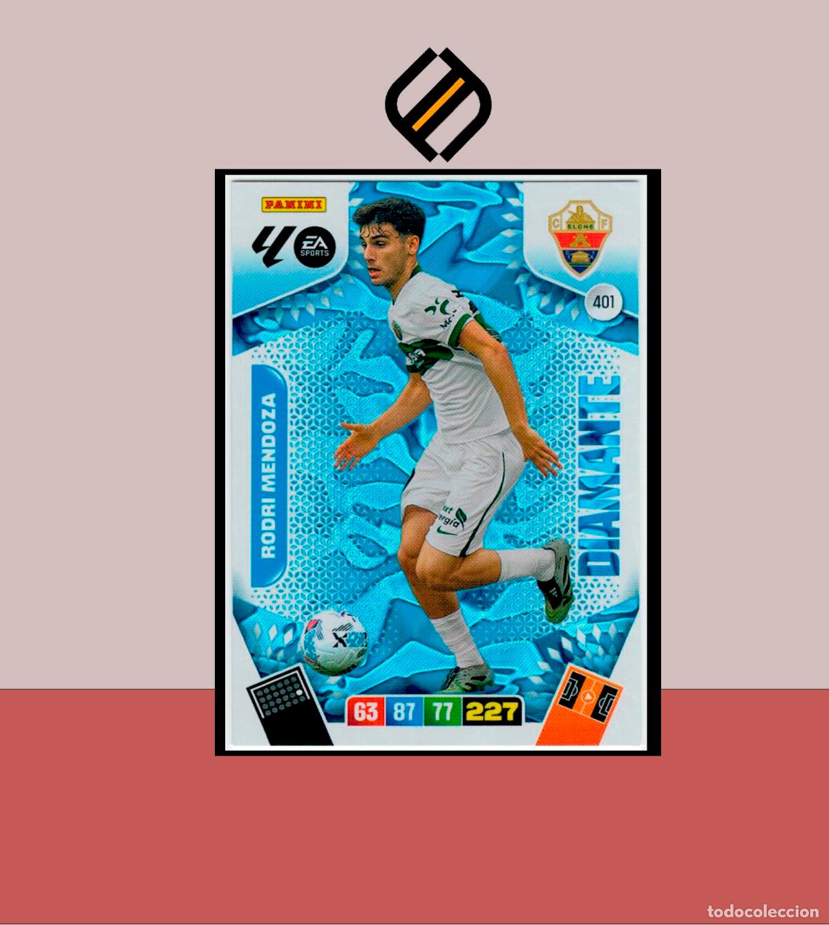 Figurine di Calcio: ADRENALYN XL 2025 2026 PANINI N&ordm; 401 RODRI MENDOZA ELCHE CF DIAMANTE CARD ALBUM LIGA COLECCI&Oacute;N