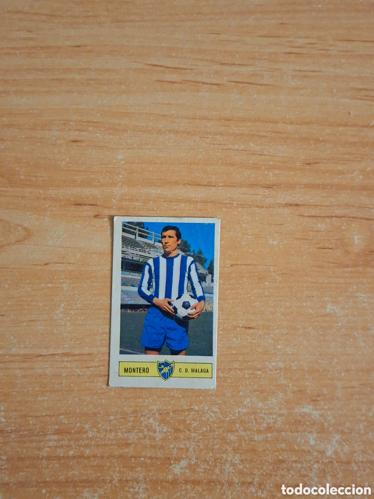 Cromos de F&uacute;tbol: Este 73 74 montero malaga despegado por arriba ver fotos