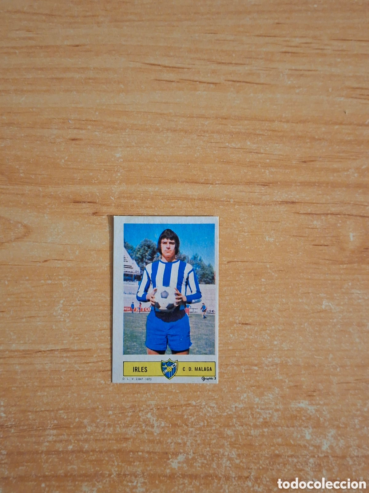 Cromos de F&uacute;tbol: Este 73 74 irles malaga despegado por arriba ver fotos