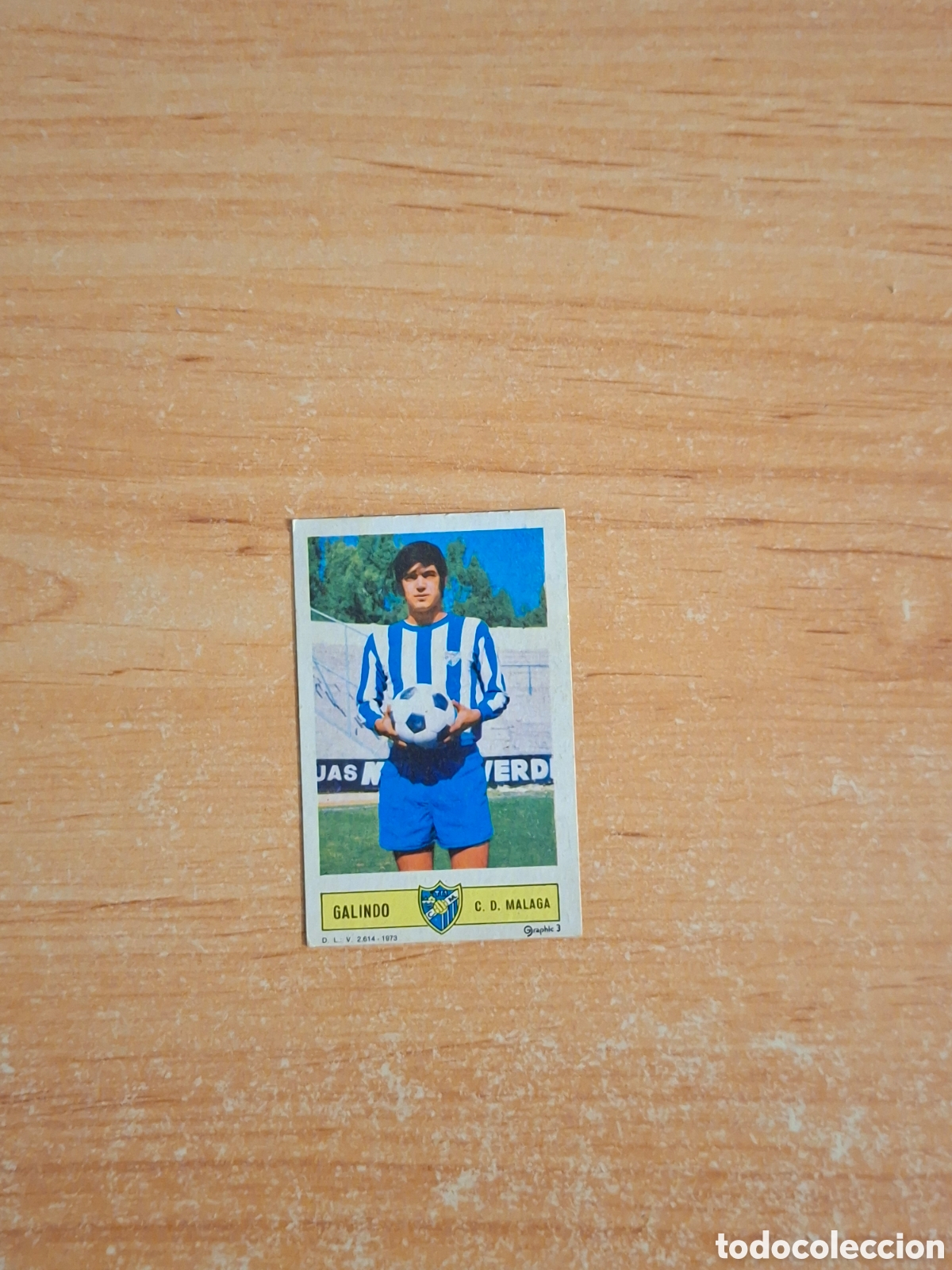 Cromos de F&uacute;tbol: Este 73 74 galindo malaga despegado por arriba ver fotos