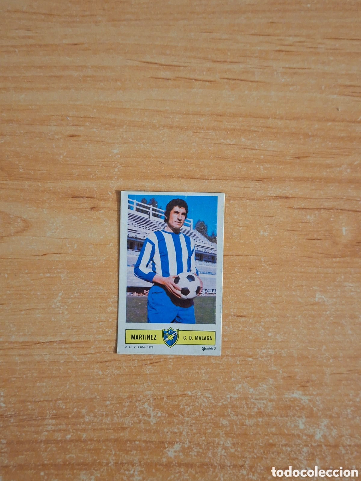 Cromos de F&uacute;tbol: Este 73 74 martinez malaga despegado por arriba ver fotos