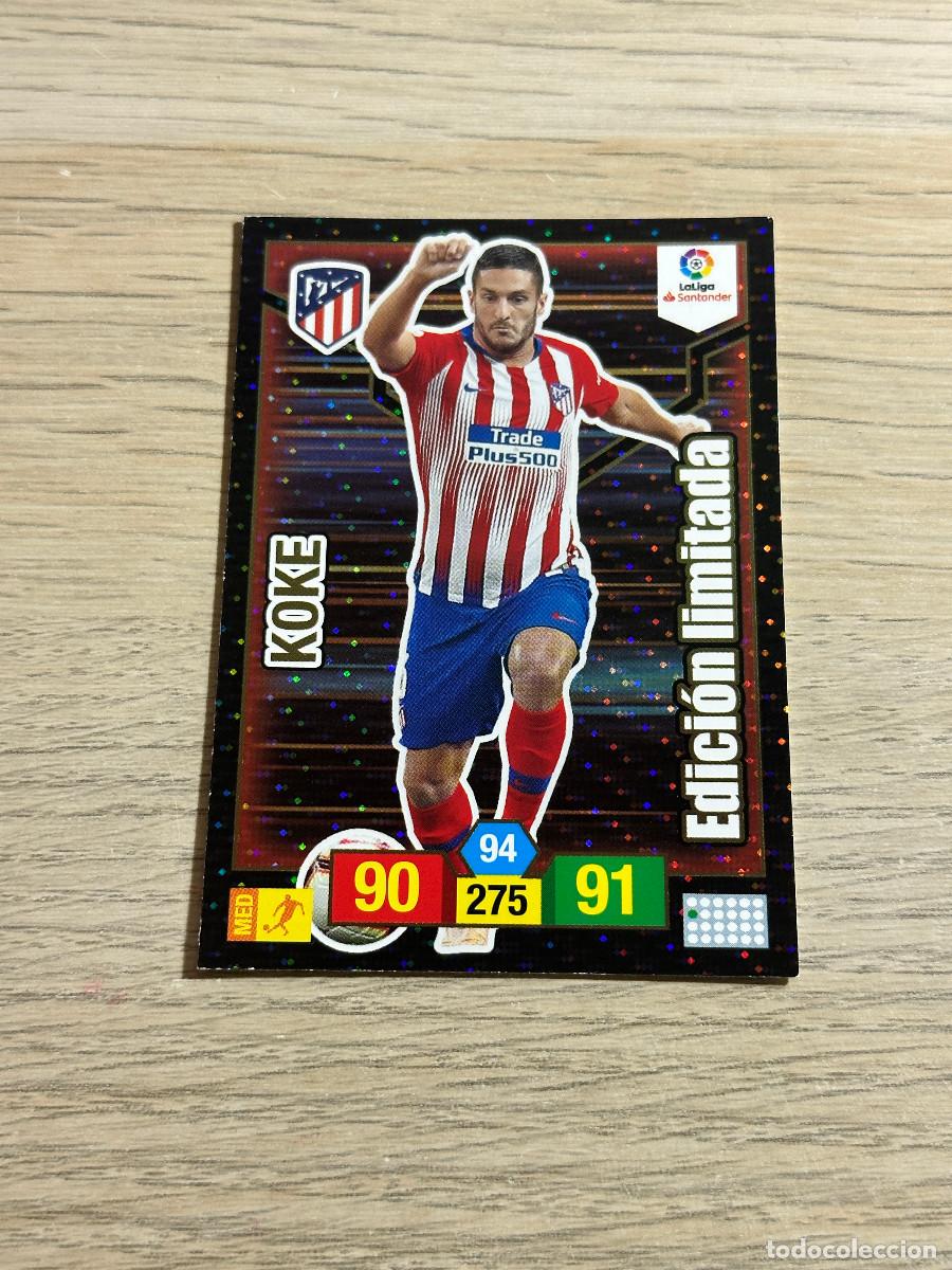 Cromos de F&uacute;tbol: KOKE EDICION LIMITADA ATLETICO DE MADRID ADRENALYN XL 2018 2019 PANINI 18 19