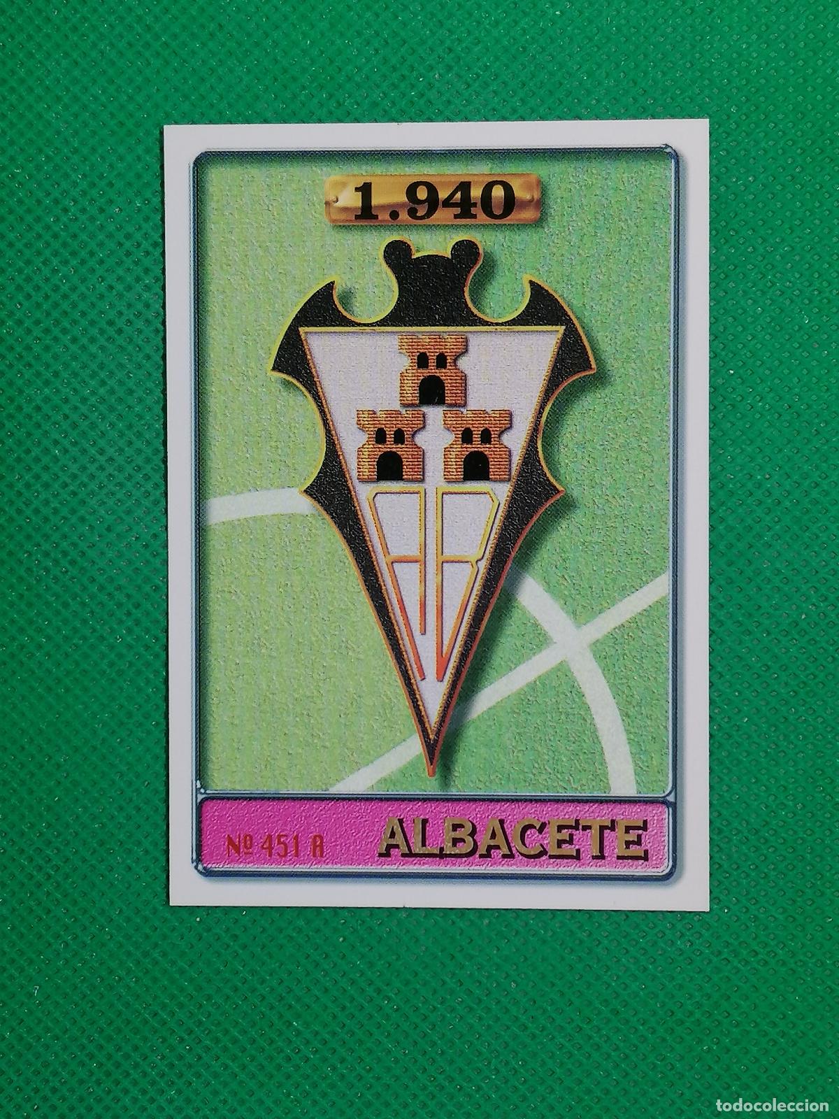 Figurine di Calcio: 451 A B 451A 451B JESUS ESCUDO ALBACETE ⚽ FICHAS LIGA MUNDICROMO 96 97 1996 1997 ⚽