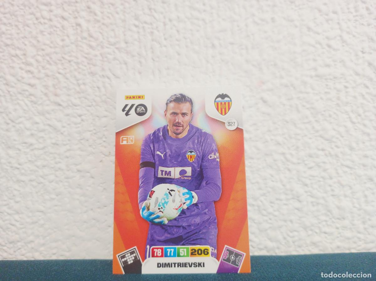 Cromos de f&uacute;tbol: 327 DIMITRIEVSKI BASE VALENCIA CF PANINI ADRENALYN XL 25 26