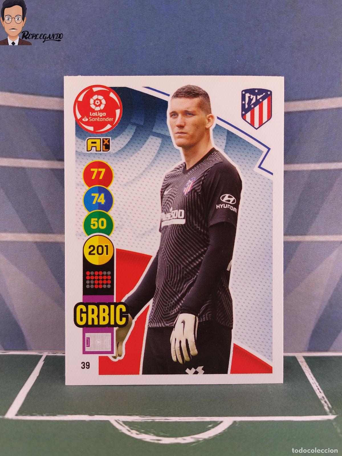 Fu&szlig;ball-Sticker: GRBIC N&ordm; 39 (ATL&Eacute;TICO MADRID) ADRENALYN XL 2020 2021 PANINI 20 21 CARD LIGA TARJETA FICHA CROMO