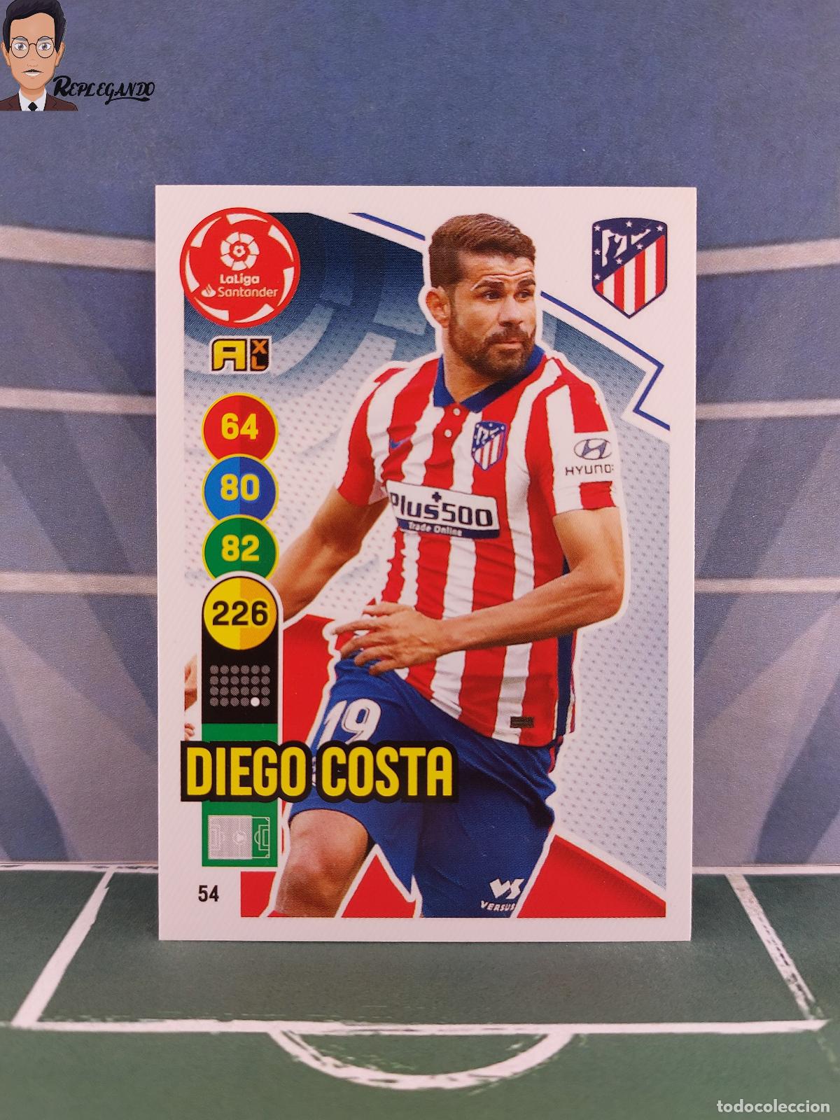 Fu&szlig;ball-Sticker: DIEGO COSTA N&ordm; 54 (ATL&Eacute;TICO MADRID) ADRENALYN XL 2020 PANINI 2021 20 21 CARD TARJETA LFP FICHA CROMO