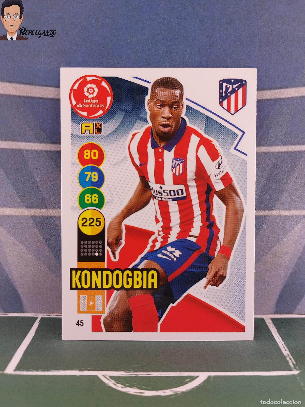 Fu&szlig;ball-Sticker: KONDOGBIA N&ordm; 45 (ATL&Eacute;TICO MADRID) ADRENALYN XL 2020 2021 PANINI 20 21 CARD LIGA TARJETA FICHA