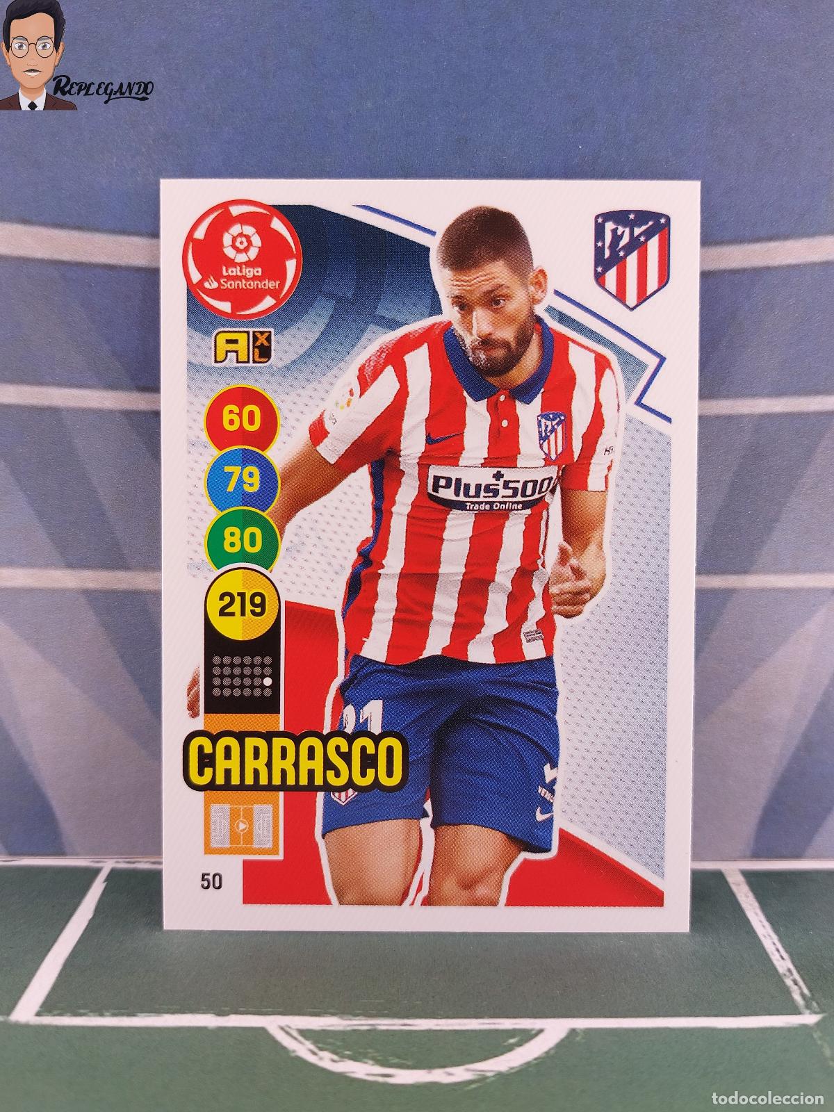 Fu&szlig;ball-Sticker: CARRASCO N&ordm; 50 (ATL&Eacute;TICO MADRID) ADRENALYN XL 2020 2021 PANINI 20 21 CARD LIGA TARJETA FICHA