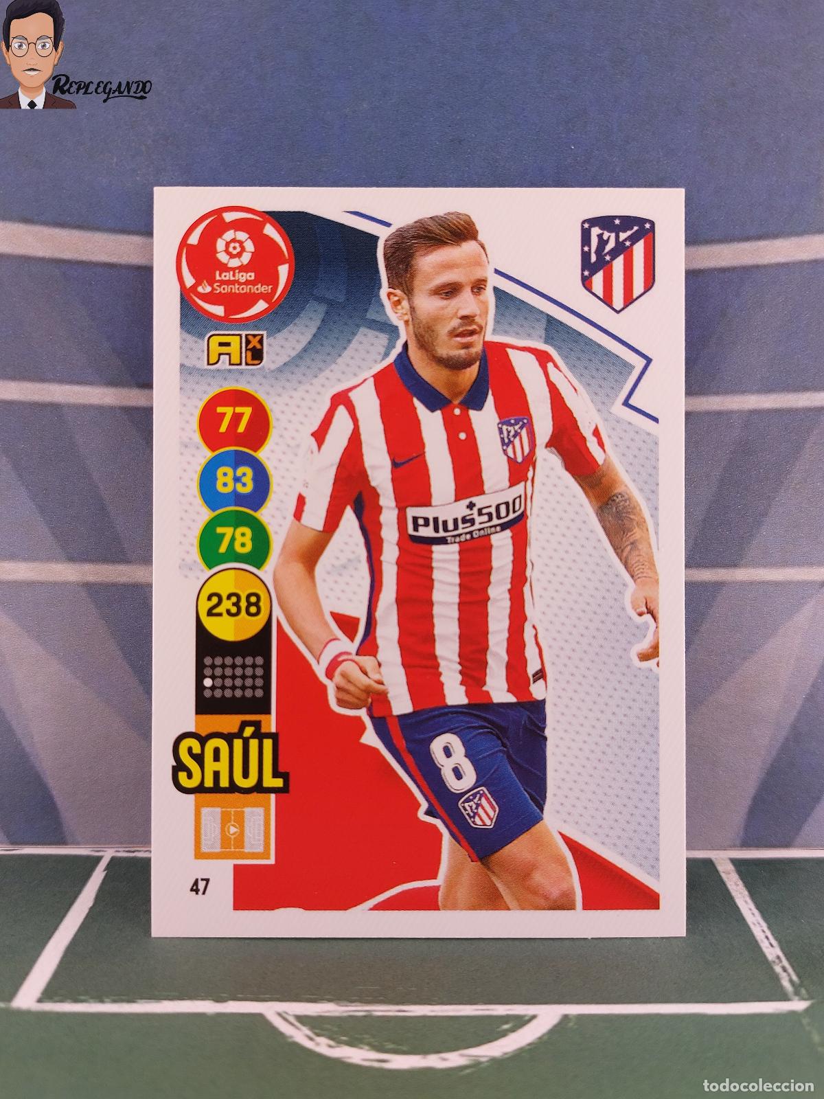 Fu&szlig;ball-Sticker: SA&Uacute;L N&ordm; 47 (ATL&Eacute;TICO MADRID) ADRENALYN XL 2020 2021 PANINI 20 21 CARD LIGA TARJETA FICHA CROMO