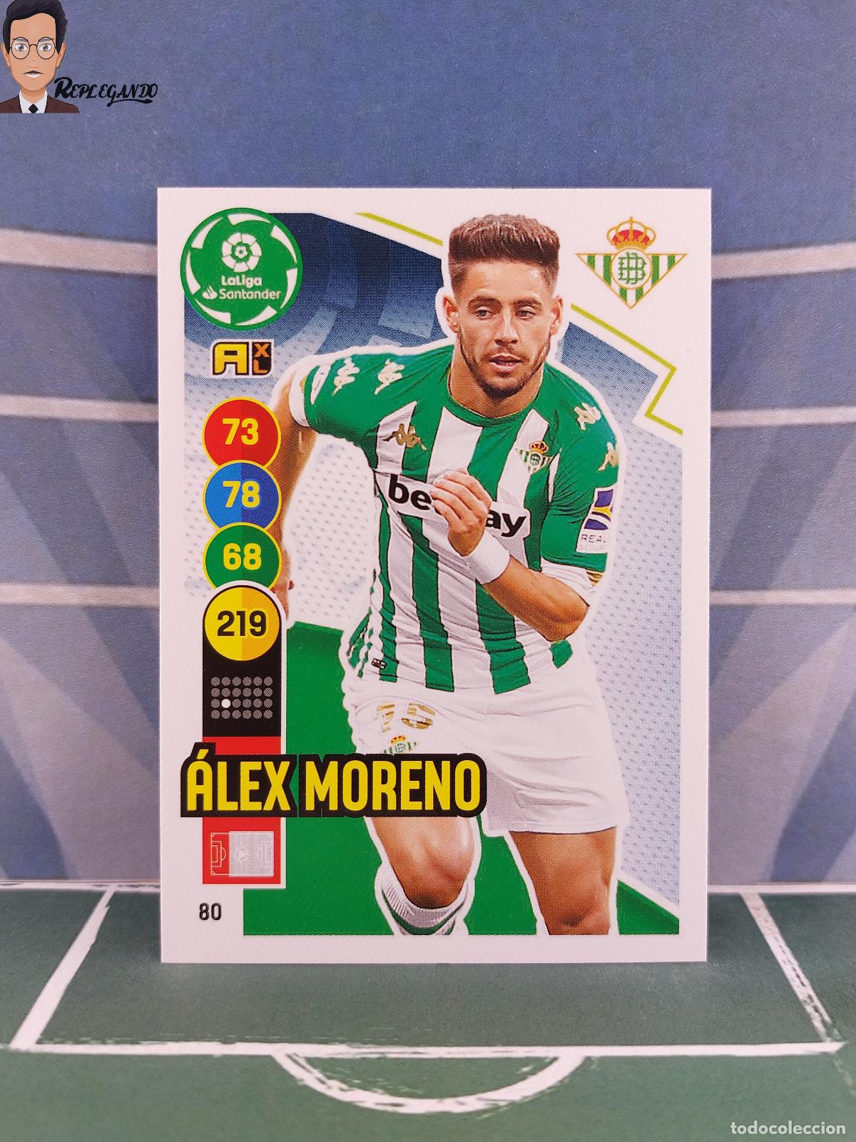 Figurine di Calcio: MORENO N&ordm; 80 (REAL BETIS) ADRENALYN XL 2020 2021 PANINI 20 21 CARD LIGA TARJETA FICHA CROMO