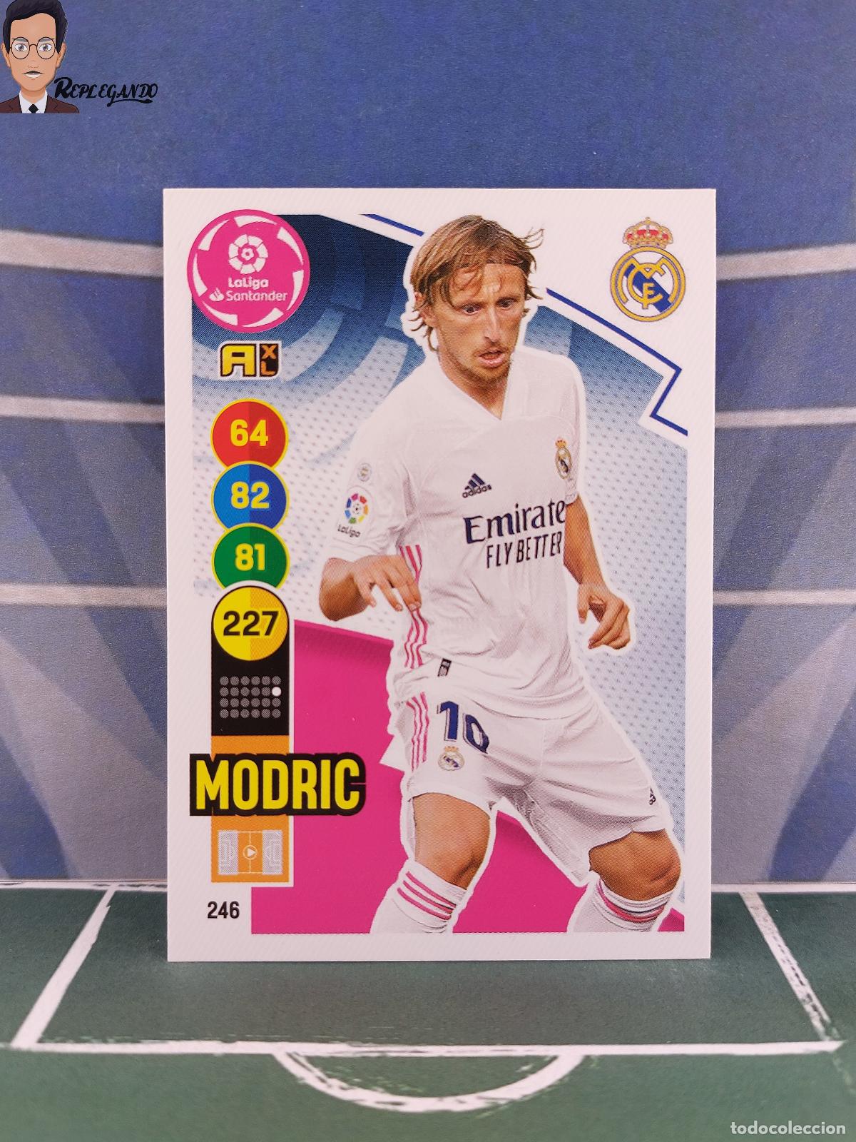 Cromos de F&uacute;tbol: MODRIC N&ordm; 246 (REAL MADRID) ADRENALYN XL 2020 2021 PANINI 20 21 CARD LIGA TARJETA FICHA CROMO